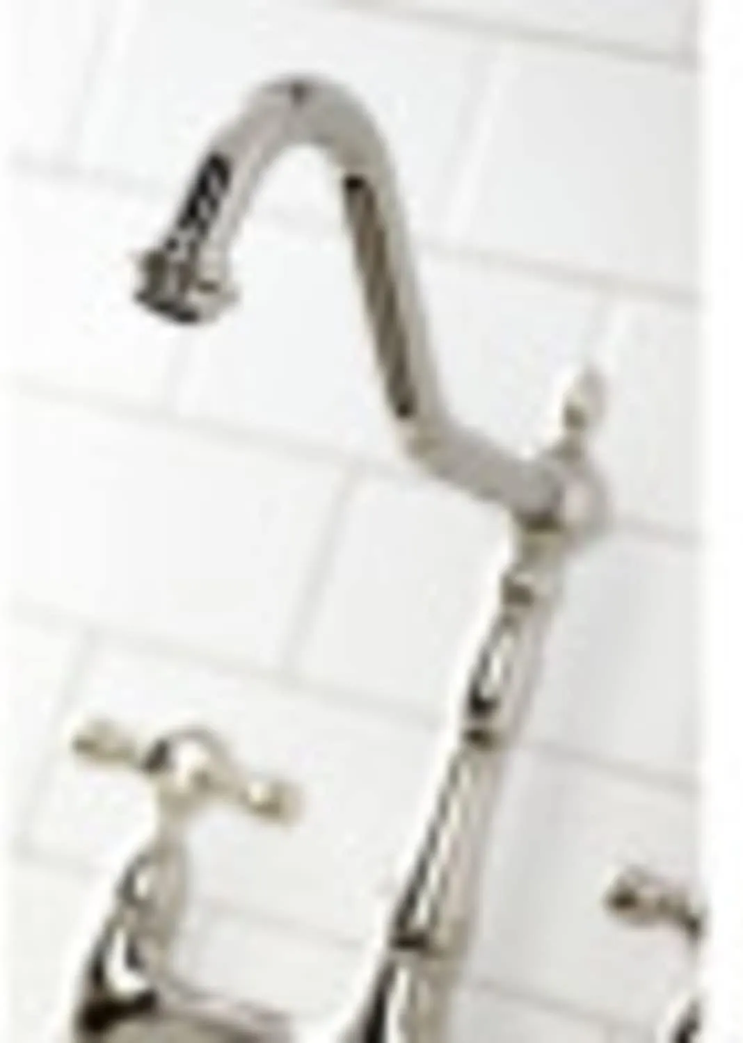Kingston Brass KS1278AXBS Heritage Kitchen Faucet with Brass Sprayer, 8-3/4", Brushed Nickel