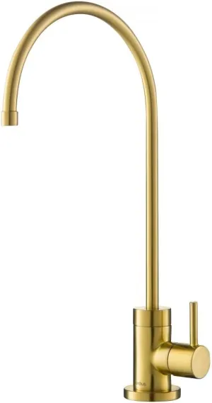 KRAUS Purita 100% Lead-Free Kitchen Water Filter Faucet in Brushed Brass, FF-100BB