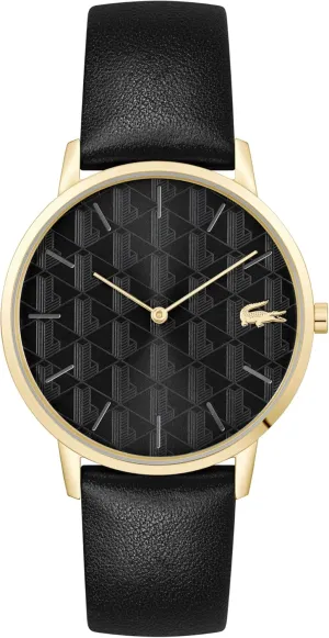 Lacoste Crocorigin Men's 2H Quartz Leather Watch - Water Resistant up to 3ATM/30 Meters, Perfect Accessory for a Day-to-Night Look