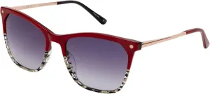 L.A.M.B. LA580 by Gwen Stefani Womens Trendy Cat Eye Sunglasses, 55 mm, UV400 Protection, Red and Black