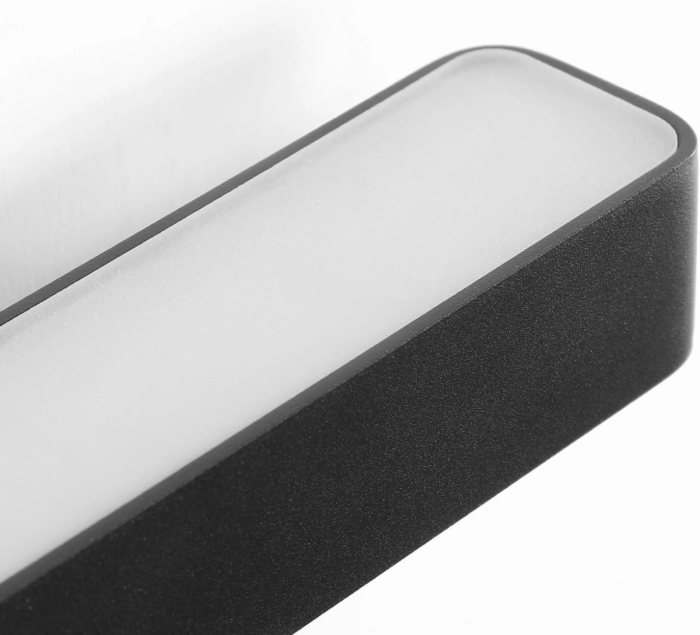 LED Modern Bathroom Vanity Light Bar (16-Inch, Cool White 6000K), Modern Acrylic Bathroom Wall Lighting Fixtures Over Mirror, Matte Black