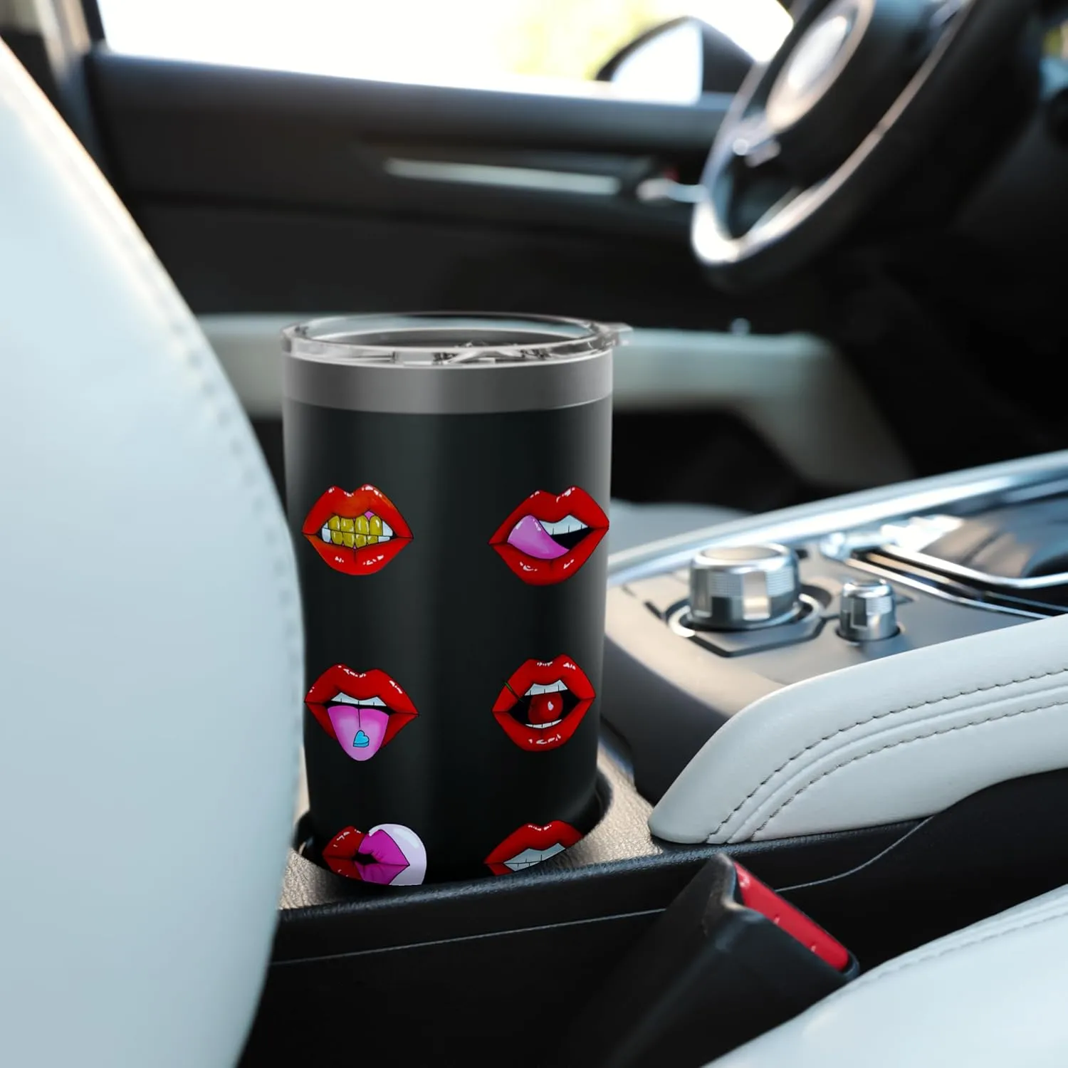Lip Gloss Aesthetic Red Lips Summer Vibes Tinted Lip Love Stainless Steel Insulated Tumbler