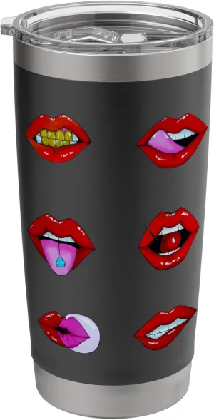 Lip Gloss Aesthetic Red Lips Summer Vibes Tinted Lip Love Stainless Steel Insulated Tumbler