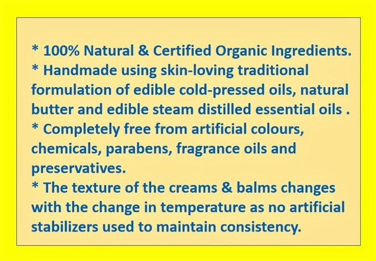 Lip Balm with Mango Butter - 100% Natural & Certified Organic Ingredients