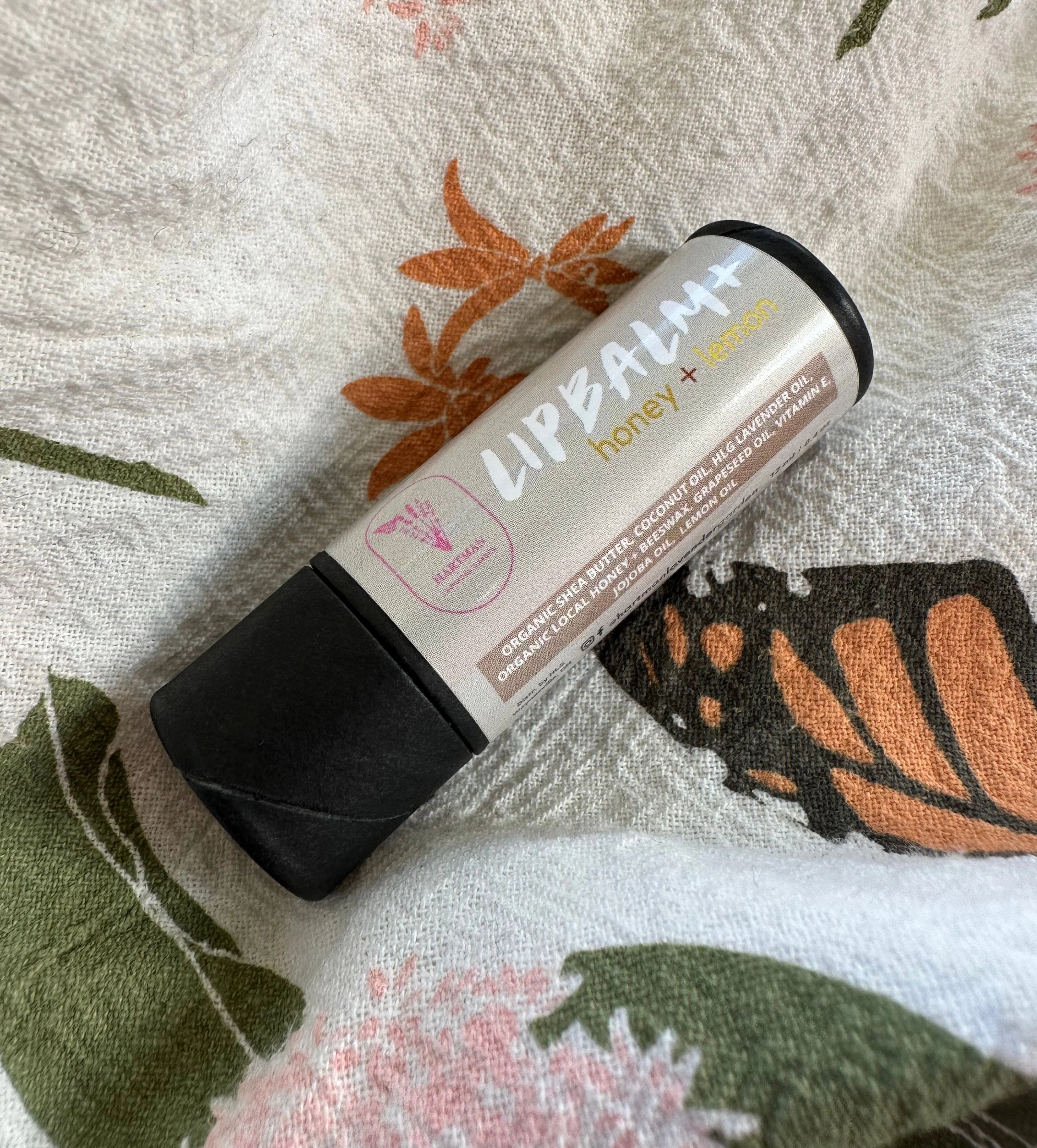 LIPBALM  lemon | local honey | lavender