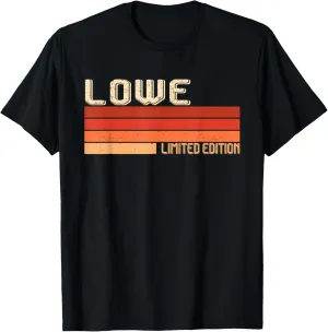 LOWE Name Personalized Idea Men Retro Vintage LOWE T-Shirt