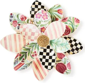MACKENZIE-CHILDS Rosy Meadow Wall Decor, Hanging Flower Wall Art, Large