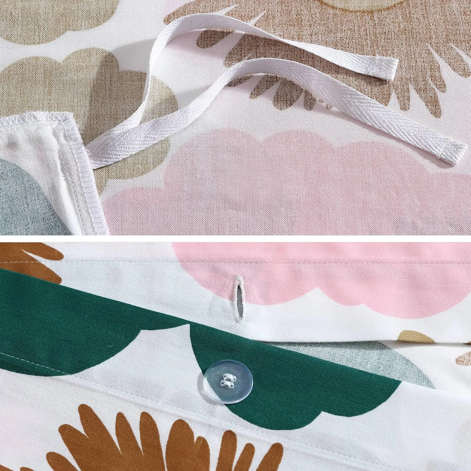 Marimekko - Queen Duvet Cover Set, Organic Cotton Bedding with Matching Shams, Bold Floral Home Decor, GOTS Certified (Pieni Kukkatori Pink, Queen)