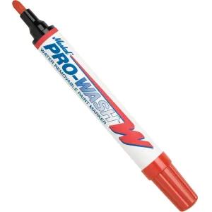 Markal Pro-Wash Detergent Removable Paint Marker with Real Paint, Red (Pack of 12)
