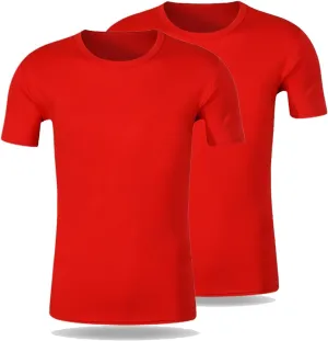 Men Short Sleeve Athletic Tshirt Womens Versatile Basics Essentials Tops Unisex Crewneck Running Shirts Pack of 2