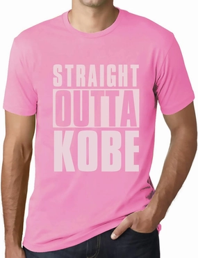 Men's Graphic T-Shirt Straight Outta Kobe Eco-Friendly Limited Edition Short Sleeve Tee-Shirt Vintage Birthday Gift Novelty Orchid Pink XXL