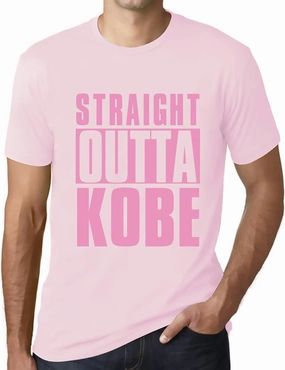 Men's Graphic T-Shirt Straight Outta Kobe Eco-Friendly Limited Edition Short Sleeve Tee-Shirt Vintage Birthday Gift Novelty Pale Pink XL