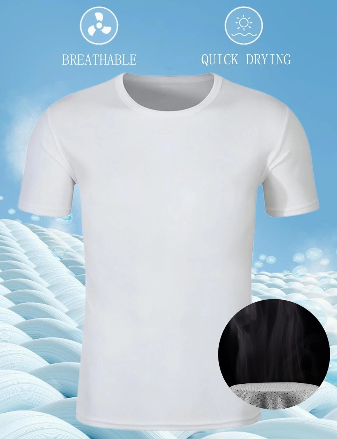 Men Short Sleeve Athletic Tshirt Womens Versatile Basics Essentials Tops Unisex Crewneck Running Shirts Pack of 2