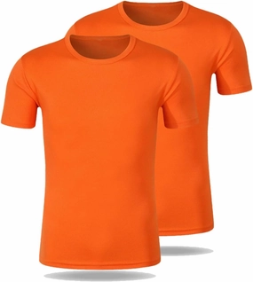 Men Short Sleeve Athletic Tshirt Womens Versatile Basics Essentials Tops Unisex Crewneck Running Shirts Pack of 2