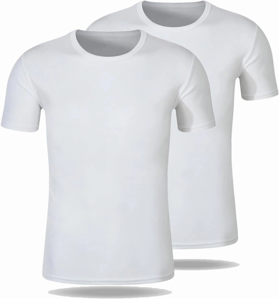 Men Short Sleeve Athletic Tshirt Womens Versatile Basics Essentials Tops Unisex Crewneck Running Shirts Pack of 2