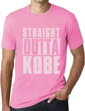 Men's Graphic T-Shirt Straight Outta Kobe Eco-Friendly Limited Edition Short Sleeve Tee-Shirt Vintage Birthday Gift Novelty Orchid Pink M