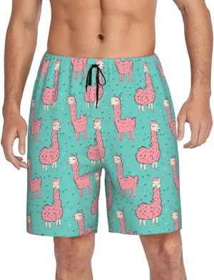 Mens Pajama Shorts Soft Lounge Bottoms Sleepwear Pj Pants With Pockets S-4XL