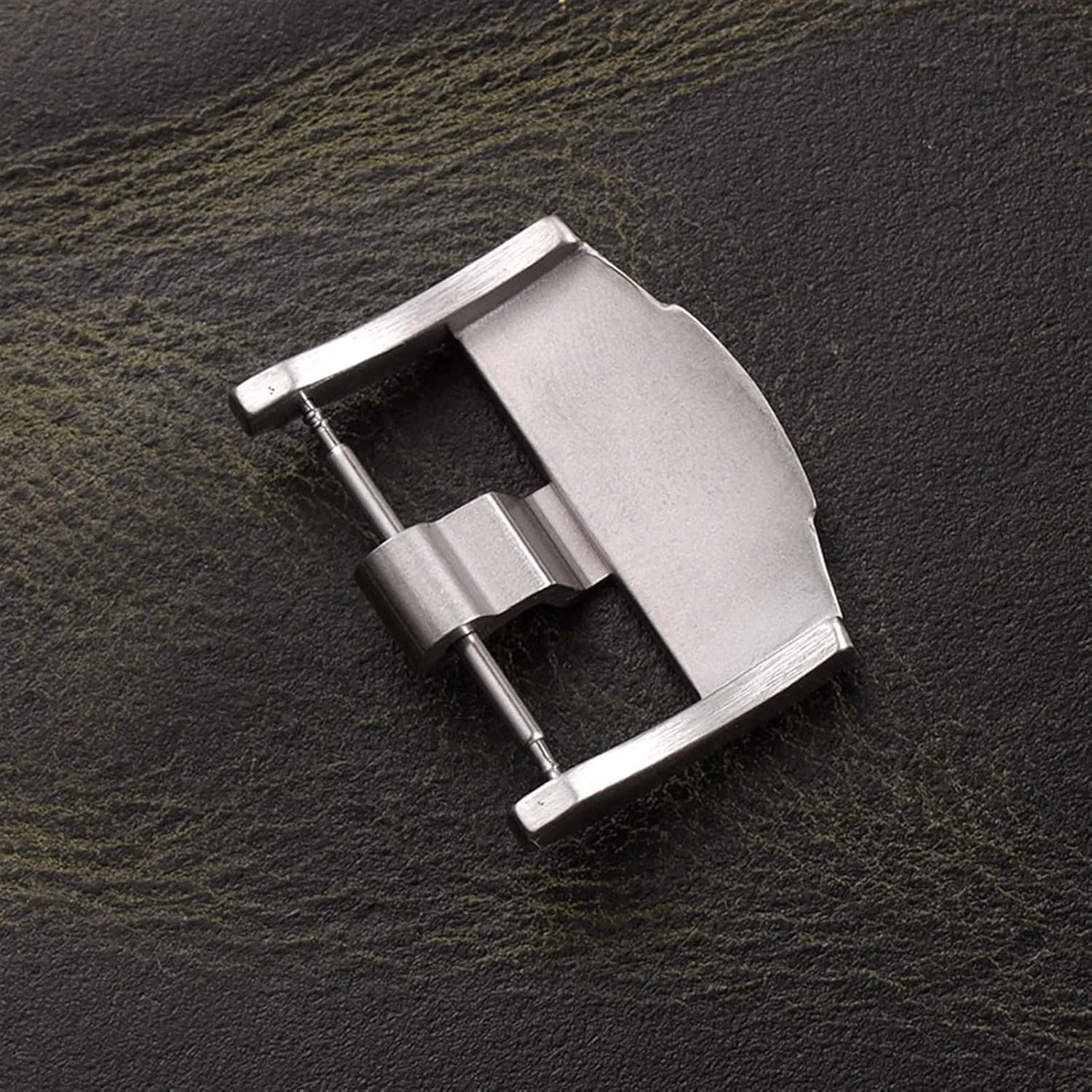 Merjust 24mm Silver Black Rose Gold Brushed Matte Stainless Steel Pin Buckle Clasp For Ap Royal Oak Watch With Word