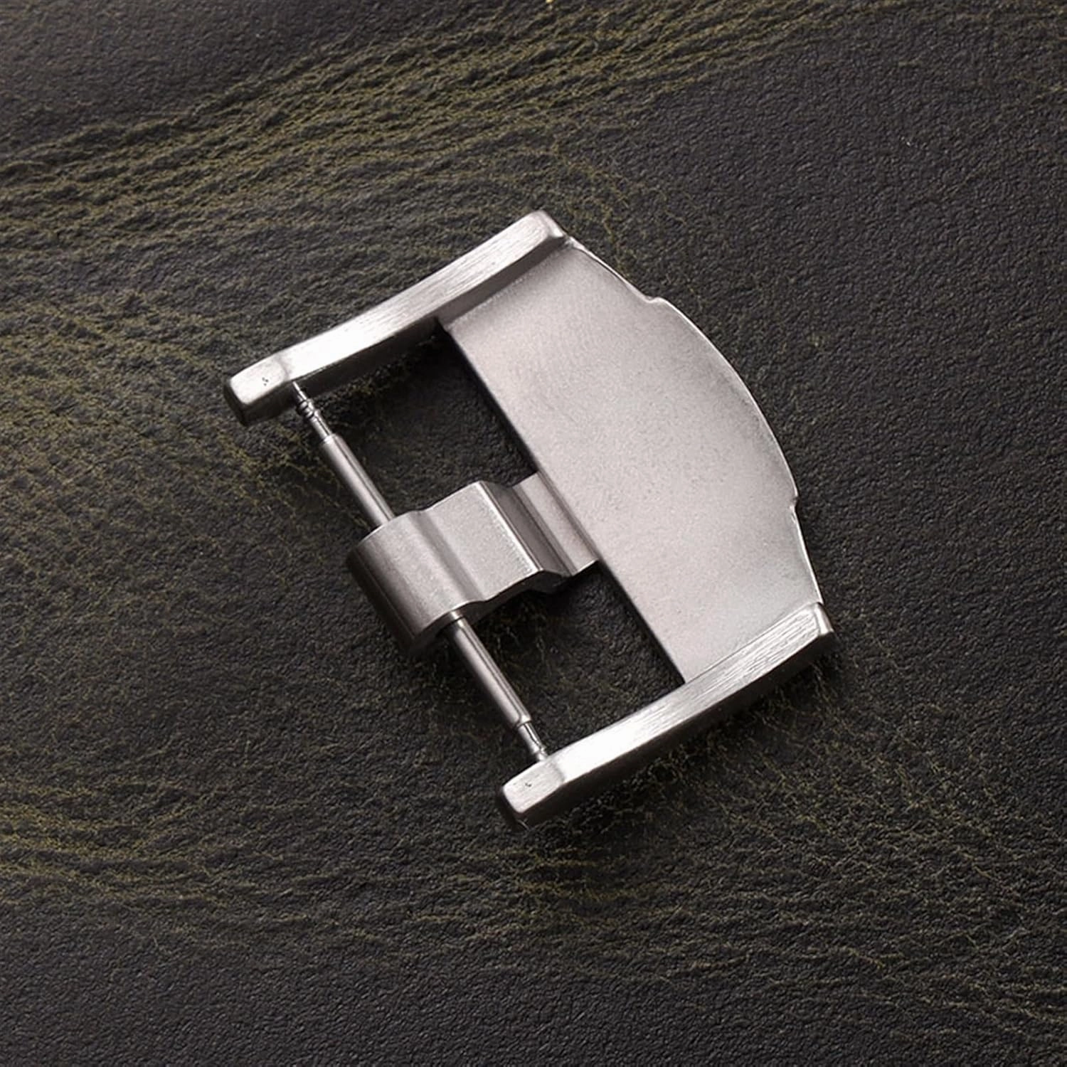 Merjust 24mm Silver Black Rose Gold Brushed Matte Stainless Steel Pin Buckle Clasp For Ap Royal Oak Watch With Word