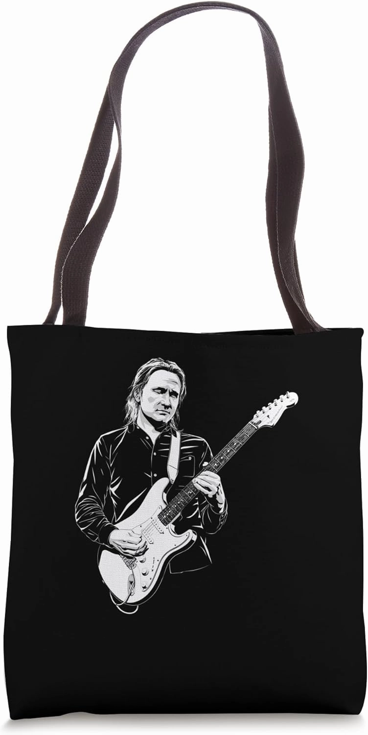 Minimalist Guitar Line Art Design Tote Bag