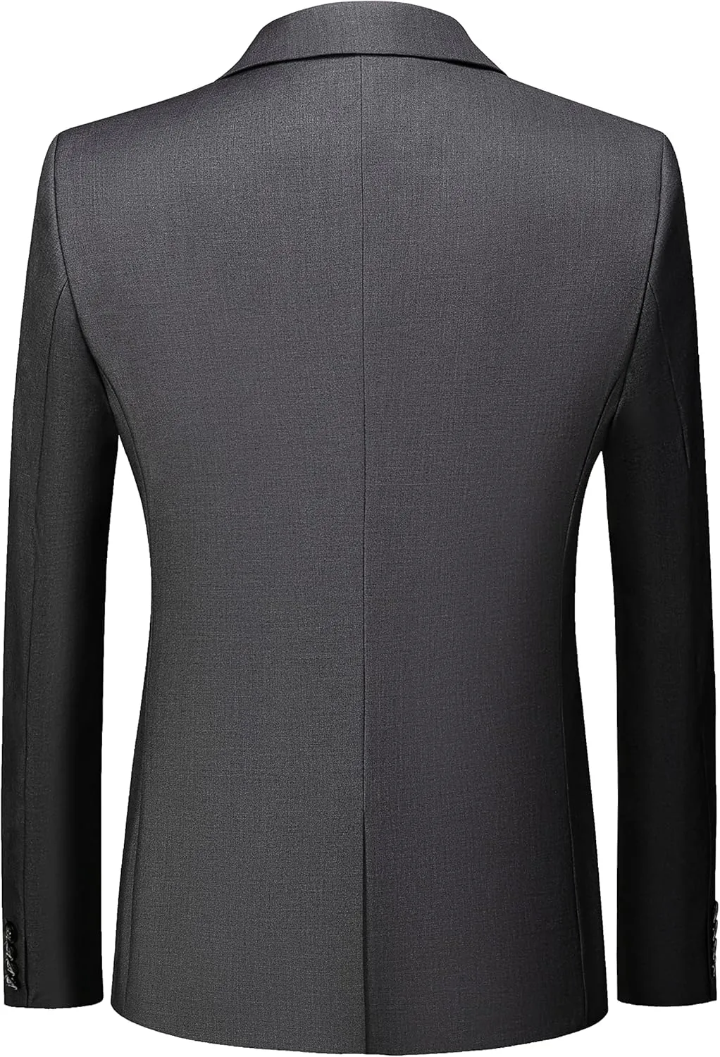 MOGU Men's Slim Fit 2-Piece Tuxedo Suit One-Button Jacket & Pants Set for Wedding, Prom, and Formal Events