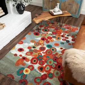 Mohawk Home Tossed Floral Area Rug, 7' 6" X 10', Multicolor