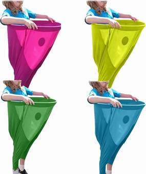 MRGIINRI Granny Pants Yard Game Sets, 2Pcs Freaky Party Games Trousers with 4 Bouncy Balls, Granny Pants Outdoor Game, Yard Games Field Family Reunion Giant Outdoor Games Sets for Adults(Pink*2)