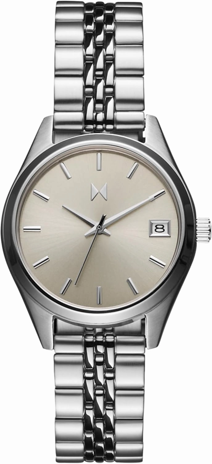 MVMT Rise Women's 3 Hand Quartz Watch, Stainless Steel Link Bracelet Water Resistant up to 5ATM/50 Meters - Premium Minimalist Vintage Watch - 30mm
