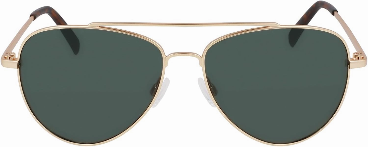 NAUTICA Men's N101SP Polarized Pilot Sunglasses, Matte Gold, One Size