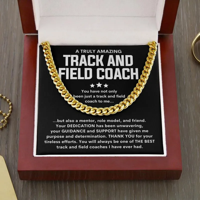 Necklace Message Card Box Cuban Chain Silver - You Have Not Only Been Just - Sports Athletic Trainer Appreciation Coach