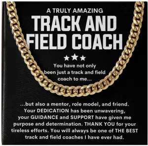 Necklace Message Card Box Cuban Chain Silver - You Have Not Only Been Just - Sports Athletic Trainer Appreciation Coach