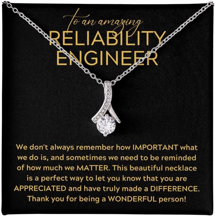 Necklace Message Card Box Alluring - We Don't Always - Appreciation Sales Business Coworker Retirement Thank You