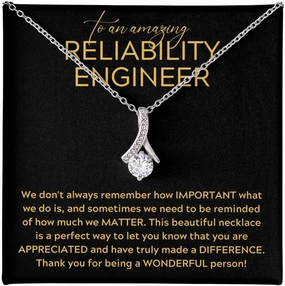 Necklace Message Card Box Alluring - We Don't Always - Appreciation Sales Business Coworker Retirement Thank You