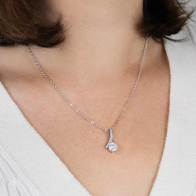Necklace Message Card Box Alluring - We Don't Always - Appreciation Sales Business Coworker Retirement Thank You
