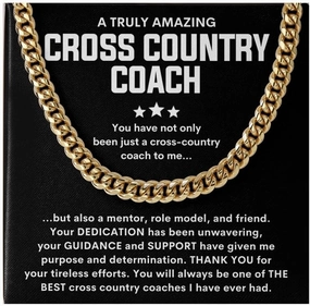 Necklace Message Card Box Cuban Chain Silver - You Have Not Only Been Just - Sports Athletic Trainer Appreciation Coach