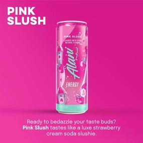 New Alani Energy Drinks Variety Pack Strawberry Sunrise, Pink Slush, Cosmic Stardust Flavors Sugar-Free, Low-Calorie, 200mg Caffeine, Energy Boost Drink 12 fl oz (Pack of 6)