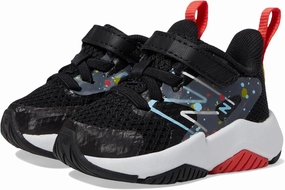 New Balance Kids ITRAVHB2 Running Shoe, Black/Blast Red/Team Sky Blue, 5.5 US Unisex Toddler