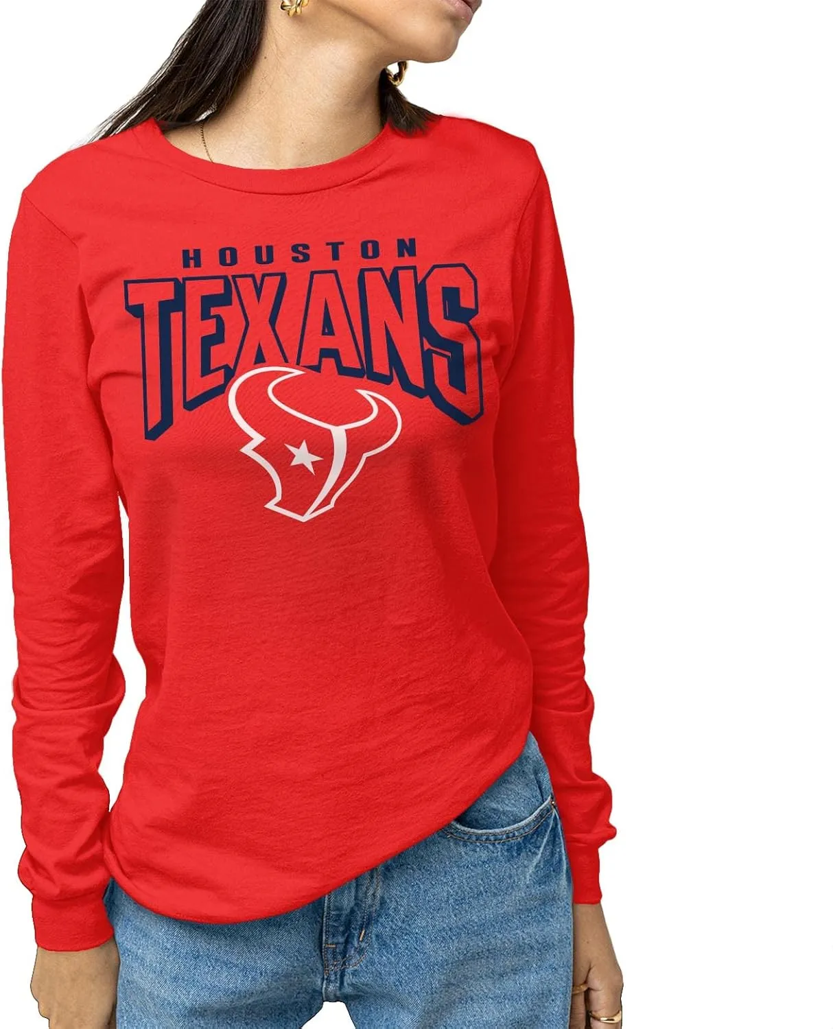 NFL Junk Food Bold Logo Long Sleeve T-Shirt