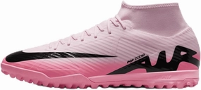Nike Mercurial Superfly 9 Academy Turf High-Top Soccer Shoes (DJ5629-601, Pink Foam/Black) Size 11.5