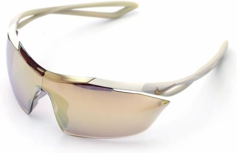 Nike Vaporwing Elite R Sunglasses - EV0913 (Matte White/Speed Tint Silver to Gold Flash Lens)