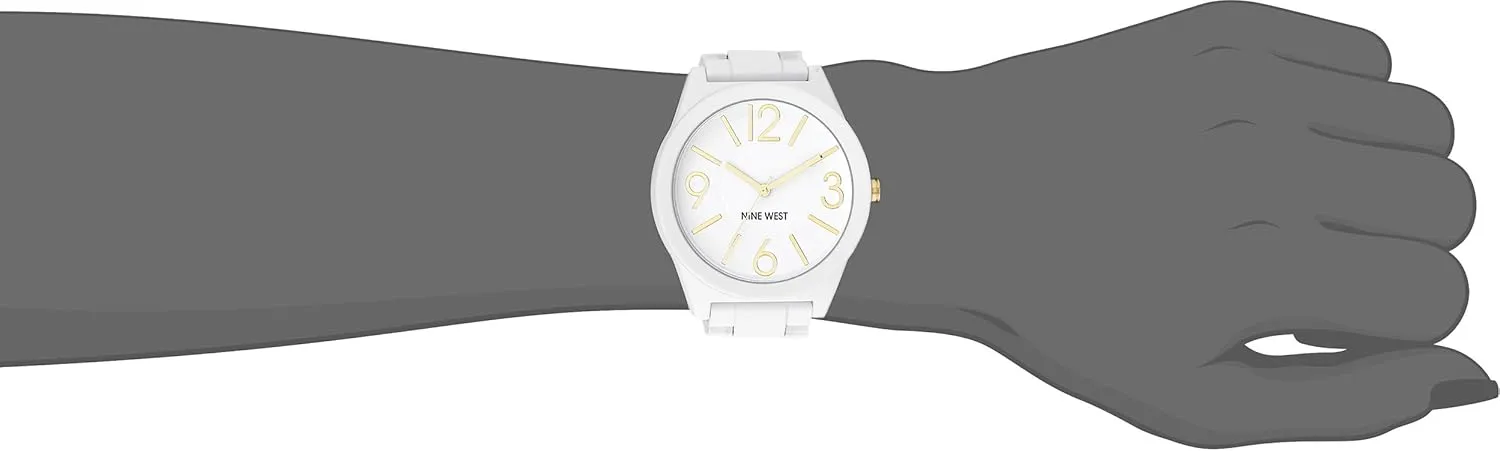 Nine West Women's Rubberized Bracelet Watch, NW/1678