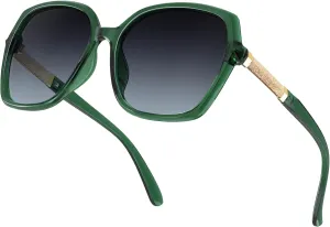 NSSIW Polarized Sunglasses Womens Sunglasses: Trendy Fashion Oversized Sun Glasses UV400 Protection for Driving Vacation