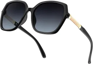 NSSIW Polarized Sunglasses Womens Sunglasses: Trendy Fashion Oversized Sun Glasses UV400 Protection for Driving Vacation