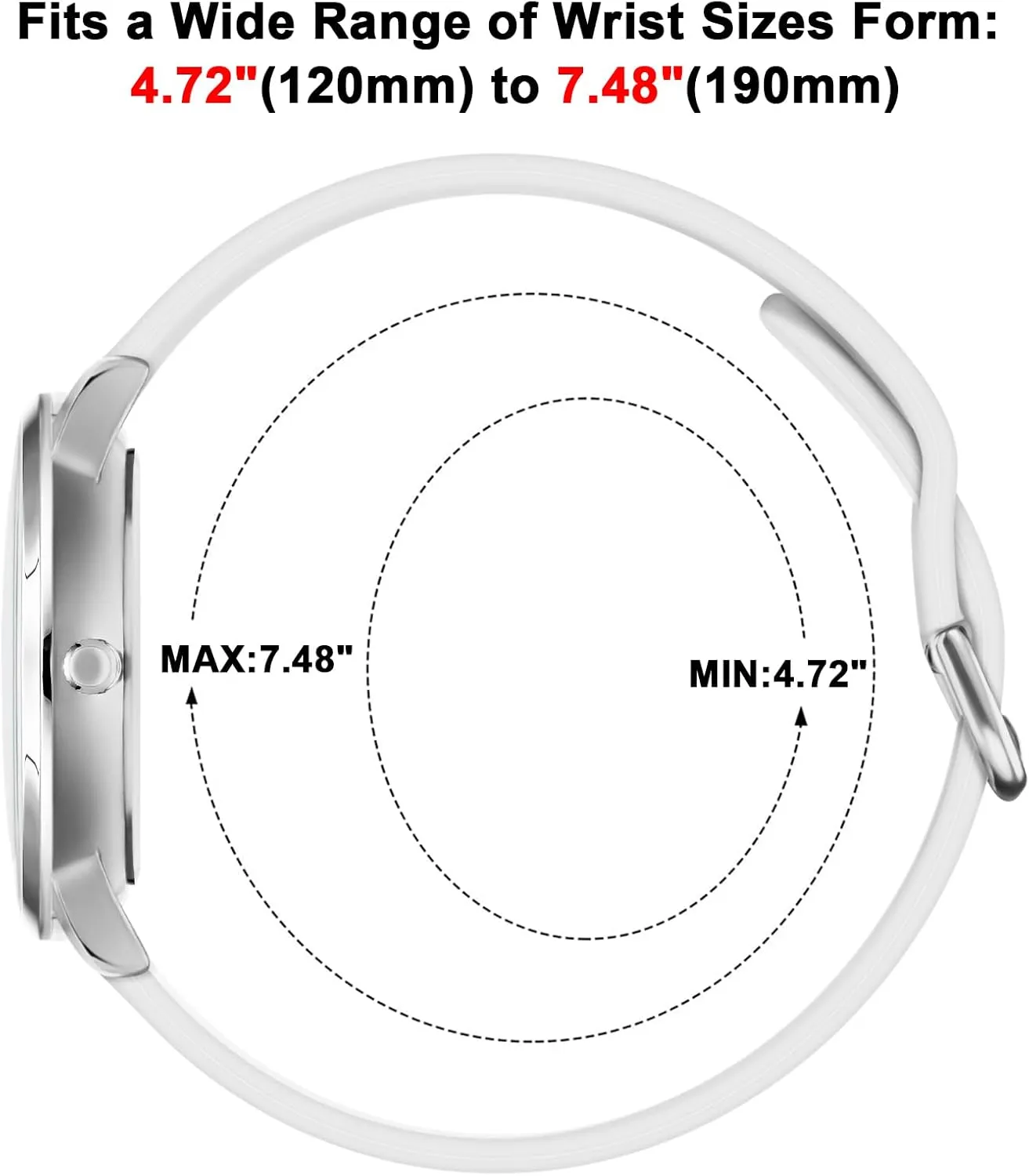Nurse Watch for Nurse Medical Professionals Students Doctors Women Men Waterproof Watch 24 Hour Military Time Luminouse Easy to Read Dial with Second Hand