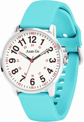 Nurse Watch for Nurse Medical Professionals Students Doctors Women Men Waterproof Watch 24 Hour Military Time Luminouse Easy to Read Dial with Second Hand