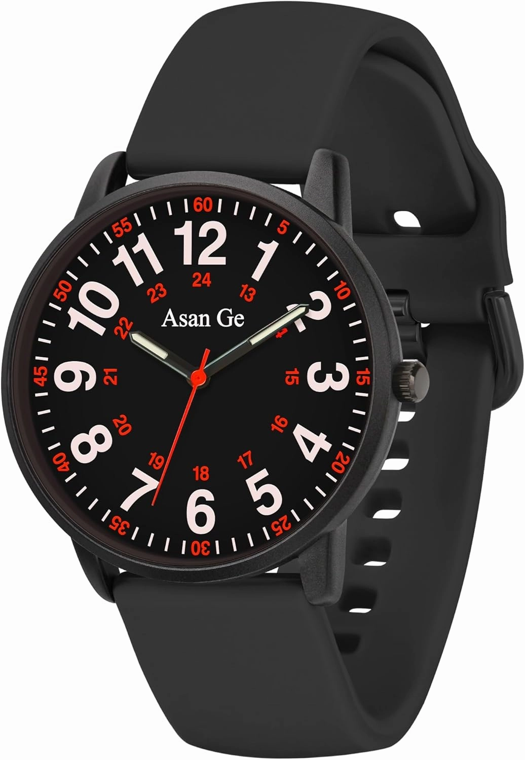 Nurse Watch for Nurse Medical Professionals Students Doctors Women Men Waterproof Watch 24 Hour Military Time Luminouse Easy to Read Dial with Second Hand