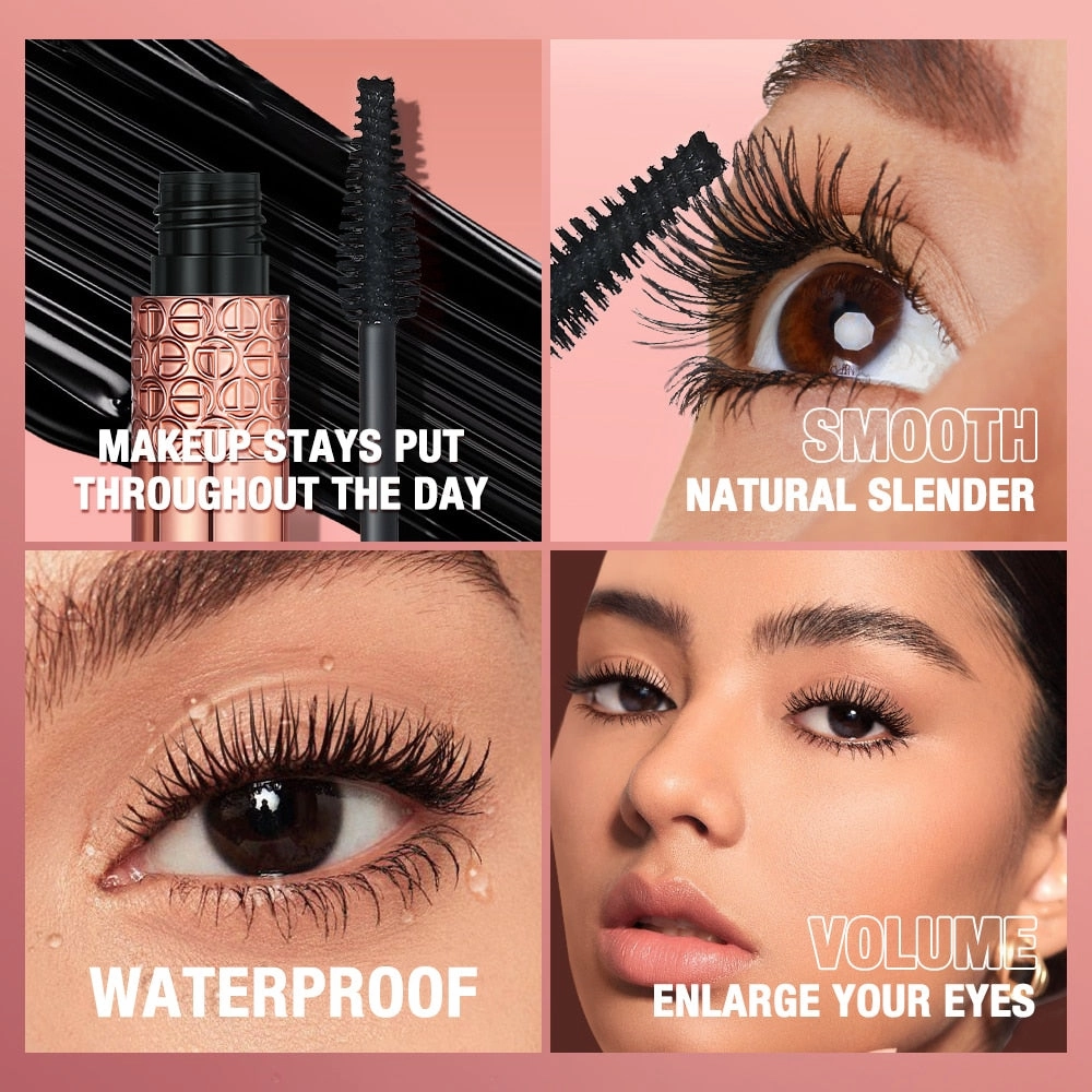 O.two.o Mascara Waterproof Lengthens Eyelashes Extension Black