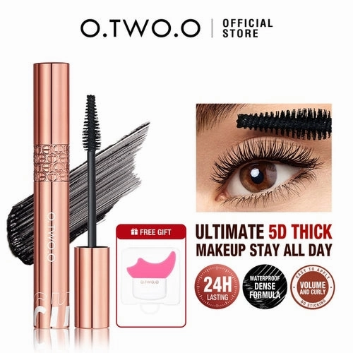 O.two.o Mascara Waterproof Lengthens Eyelashes Extension Black