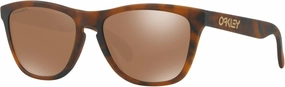 Oakley Frogskins Sunglasses Matte Tortoise with Prizm Tungsten Lens 55mm