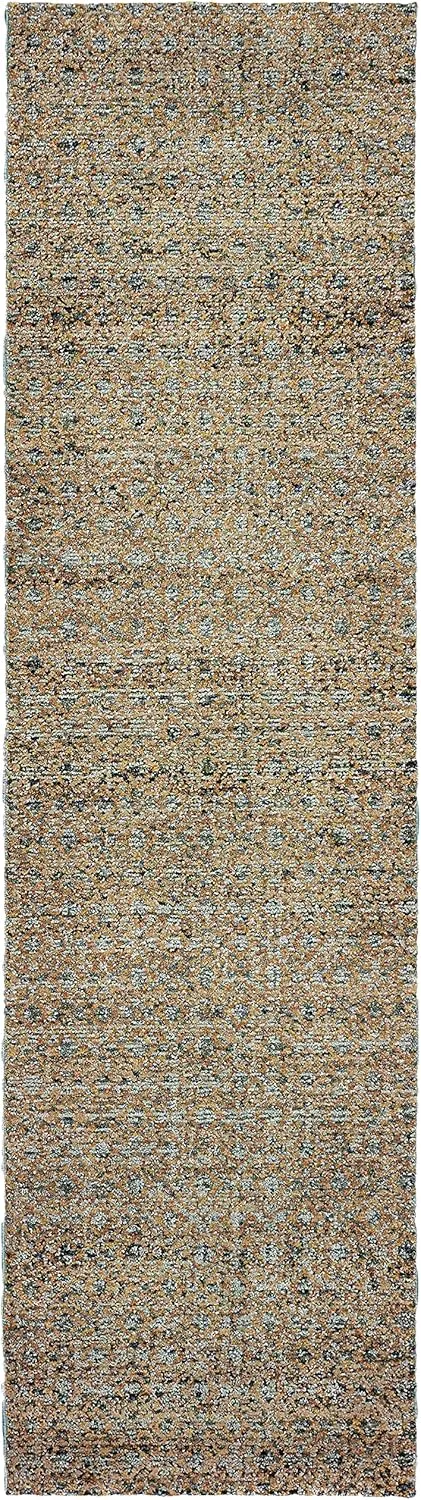 Oriental Weavers Atlas Area Rug, 2' x 8', Blue/Gold